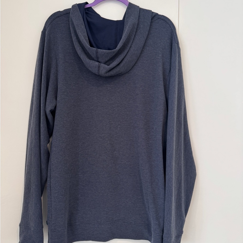 Tommy John Men’s XXL Lightweight Knit Hoodie | Navy | Cozy Lounge - Picture 2 of 4